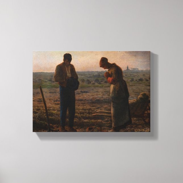 Jean-Francois Millet - The Angelus Canvas Print (Front)