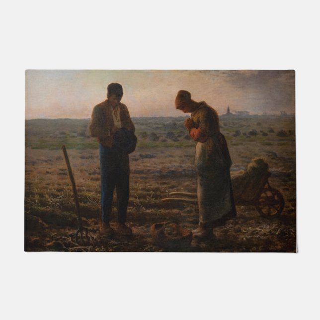 Jean-Francois Millet - The Angelus Doormat (Front)