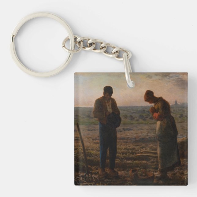 Jean-Francois Millet - The Angelus Keychain (Front)