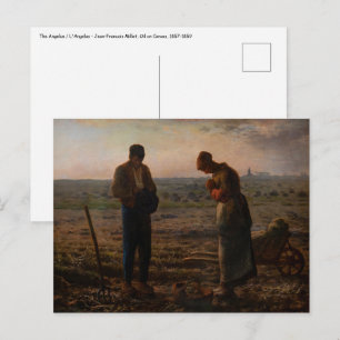 Jean-Francois Millet - The Angelus Postcard