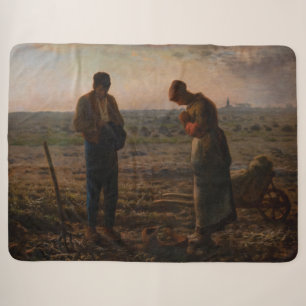 Jean-Francois Millet - The Angelus Sherpa Blanket