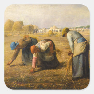 Jean-Francois Millet - The Gleaners Square Sticker