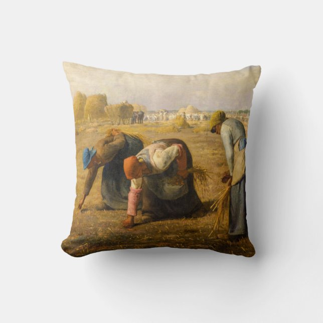 Jean-Francois Millet - The Gleaners Throw Pillow (Front)