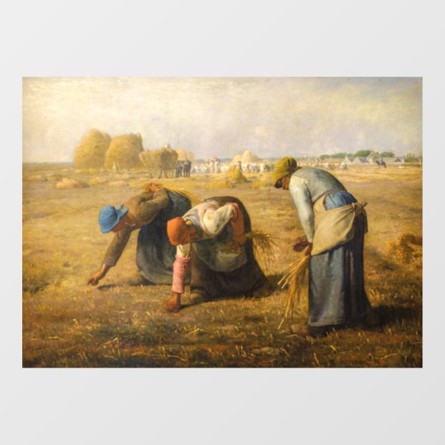 Jean-Francois Millet - The Gleaners Window Cling (Sheet)