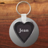 Jean Heart Keychain by 369MyName (Front)