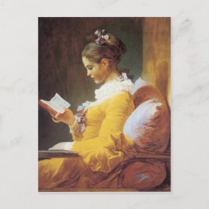 Jean Honore Fraggonard A Young Girl Reading 1776 Postcard