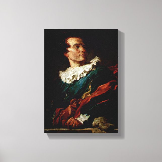 Jean-Honore Fragonard - The Abbe de Saint-Non Canvas Print (Front)