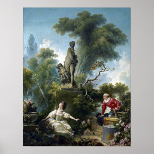Jean-Honoré Fragonard The progress of love Poster