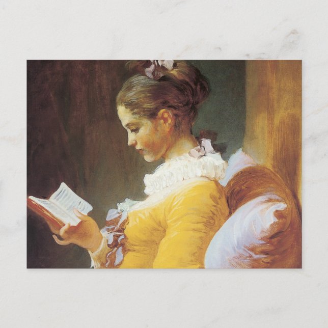 Jean-Honore Fragonard The Reader Postcard (Front)