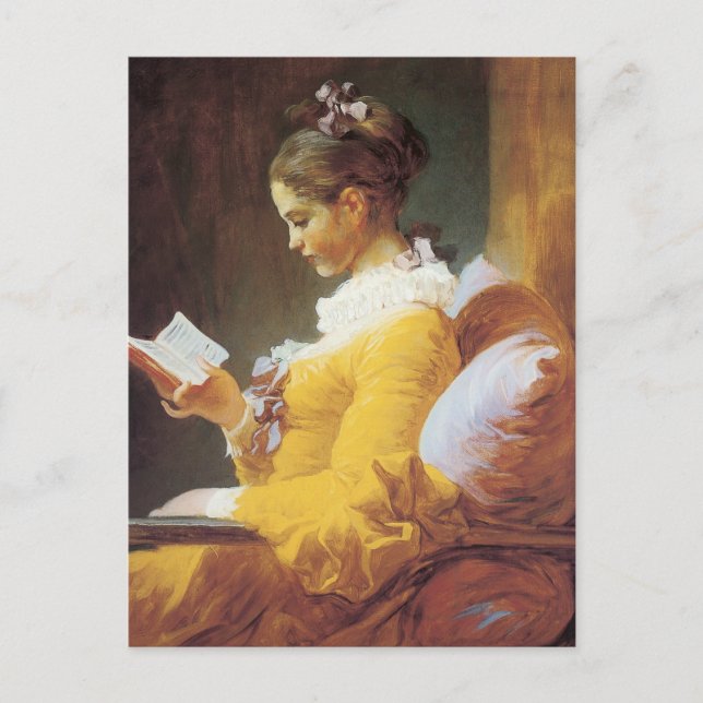 Jean-Honore Fragonard The Reader Postcard (Front)