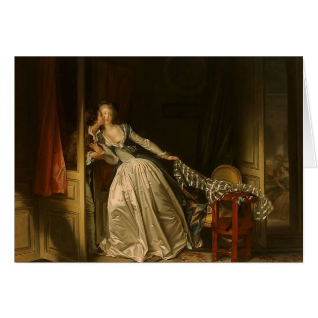 Jean-Honore Fragonard- The Stolen Kiss (Front Horizontal)