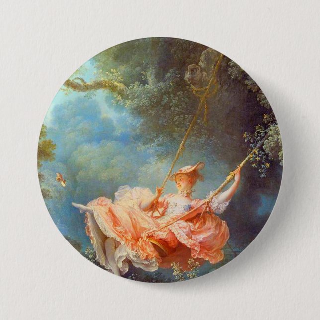Jean Honore Fragonard The Swing 3 Inch Round Button (Front)