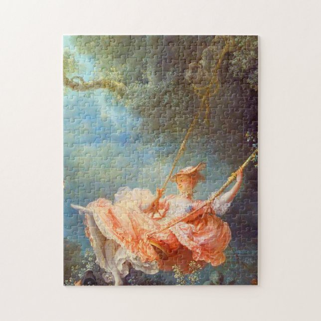 Jean Honore Fragonard The Swing Jigsaw Puzzle (Vertical)