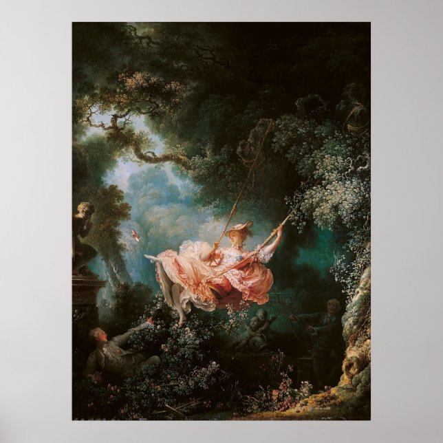Jean-Honoré Fragonard's The Swing Poster (Front)
