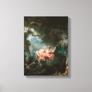 Jean-Honour Fragonard The Swing Canvas Print