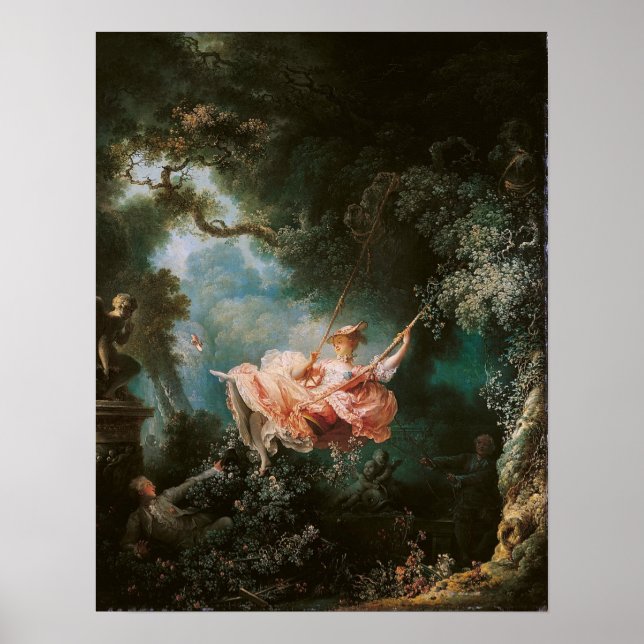 Jean-Honour Fragonard The Swing Poster (Front)