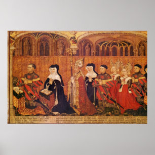 Jean I Jouvenel des Ursins  with wife and Poster