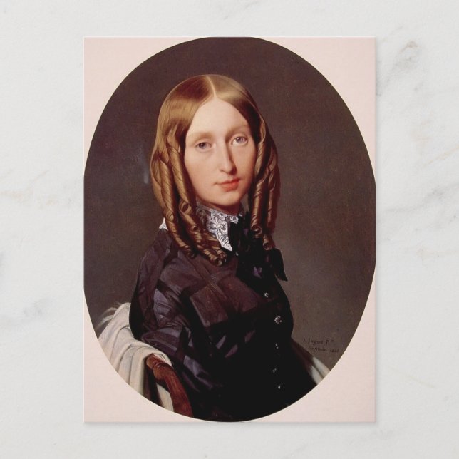 Jean Ingres- Portrait of Madame Frederic Reiset Postcard (Front)
