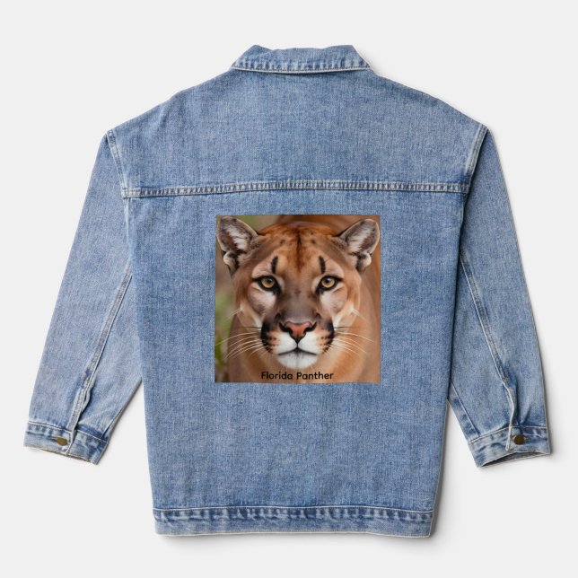 Jean Jacket Image of Florida Panther (Verso)