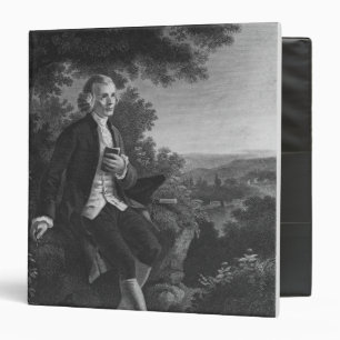 Jean-Jacques Rousseau composing 'Emile' Binder