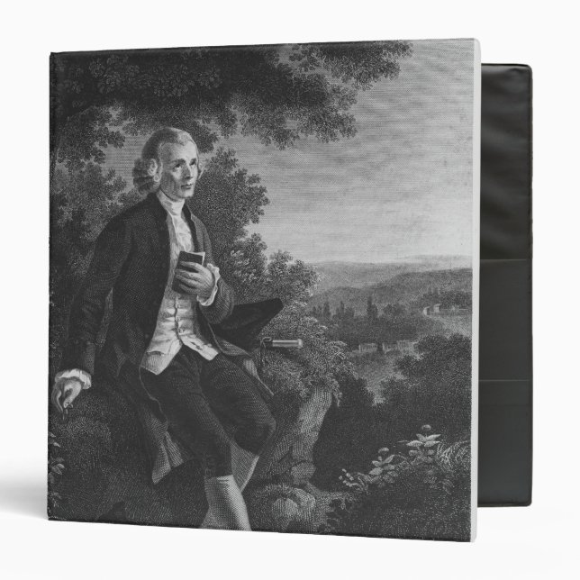 Jean-Jacques Rousseau composing 'Emile' Binder (Front/Inside)