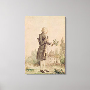 Jean-Jacques Rousseau  Gathering Herbs Canvas Print