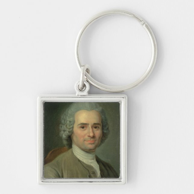Jean-Jacques Rousseau Keychain (Front)