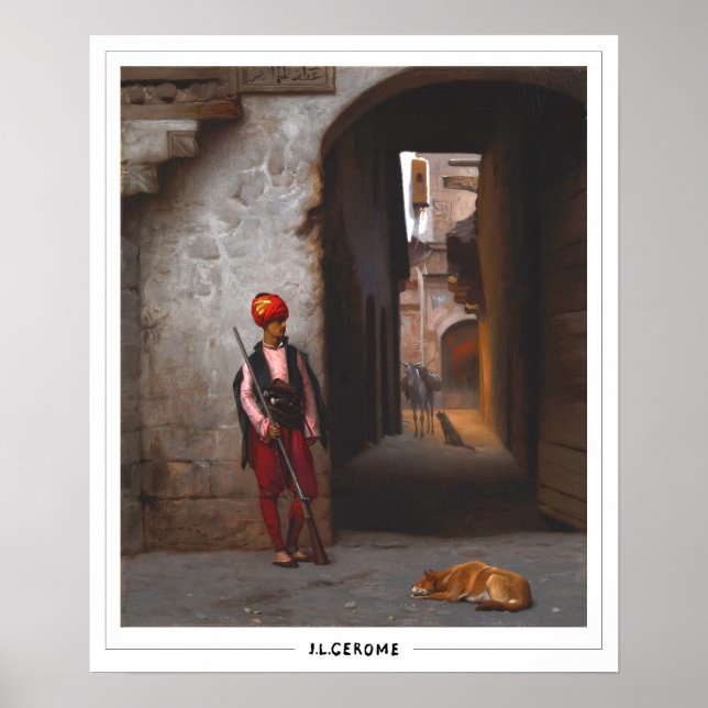 Jean-Léon Gérôme Zedign Art Poster #13 (Front)