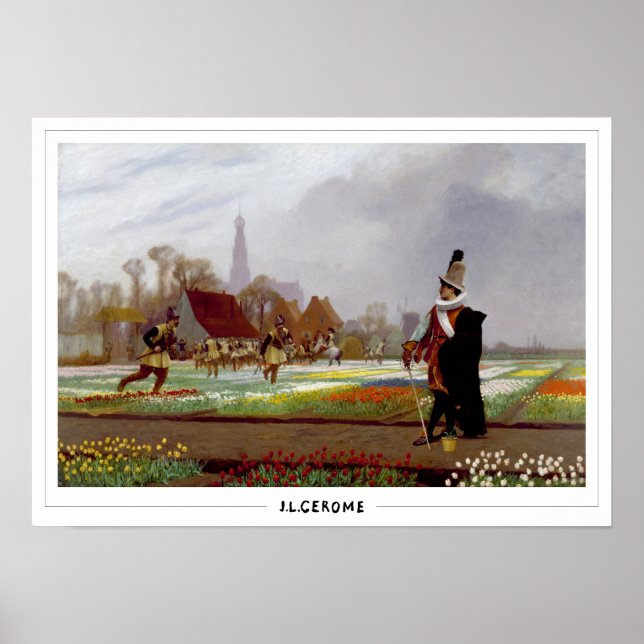 Jean-Léon Gérôme Zedign Art Poster #254 (Front)