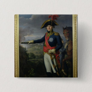 Jean Mathieu Philibert Serurier  Comte d'Empire 2 Inch Square Button