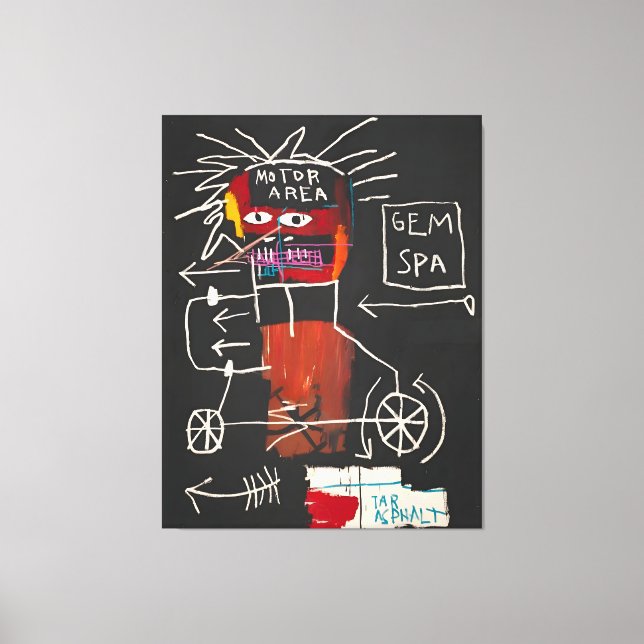 Jean Michel Basquiat art work Canvas Print (Front)