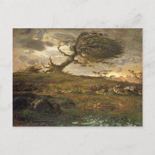 Jean Millet Painting Postcard