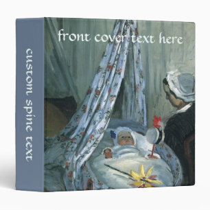Jean Monet in His Cradle by Claude Monet Binder