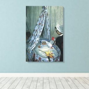 Jean Monet in His Cradle by Claude Monet Canvas Print