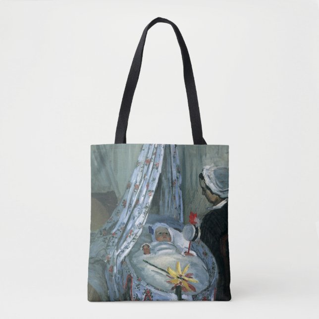 Jean Monet in His Cradle by Claude Monet Tote Bag (Front)