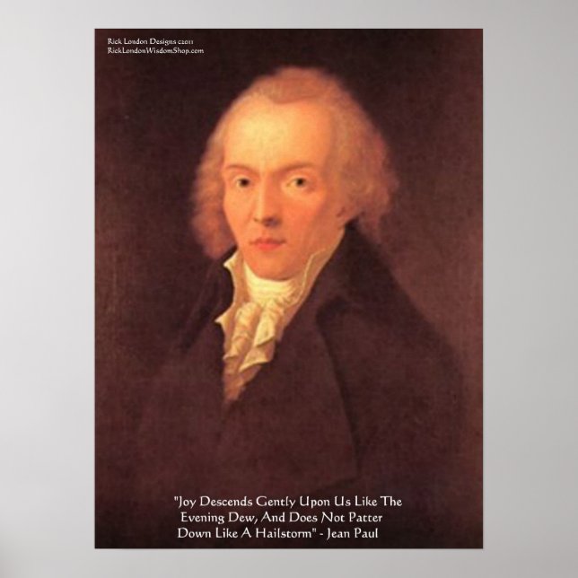 Jean Paul "Joy" Wisdom Quote Poster (Front)