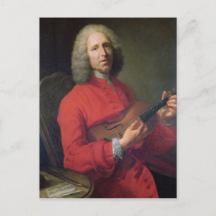 Jean-Philippe Rameau with a Violin Postcard