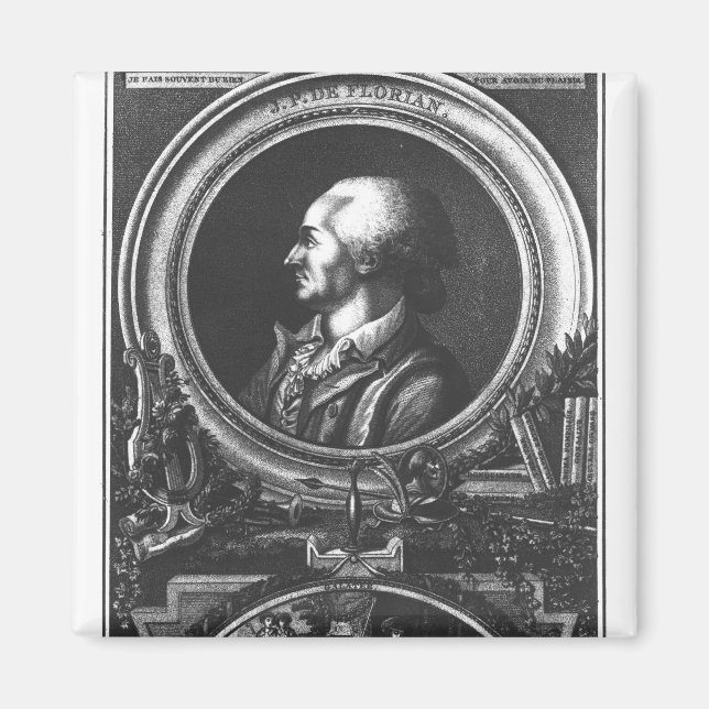 Jean-Pierre Claris de Florian Magnet (Front)