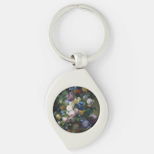 Jean-Pierre-Xavier Bidauld Still Life With Tulips Keychain