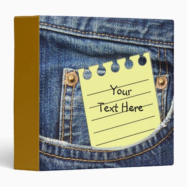 Jean Pocket Binder (Front/Spine)