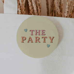 JEAN Retro 70's The Party Bachelorette Group 2 Inch Round Button