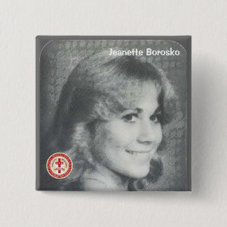 Jeanette Borosko 2 Inch Square Button