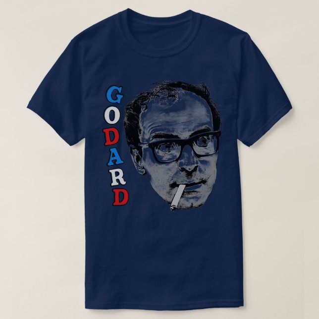 JeanLuc Godard Fan Artwork T-Shirt (Design Front)