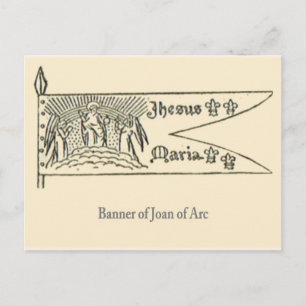 Jeanne d'arc, Banner Postcard