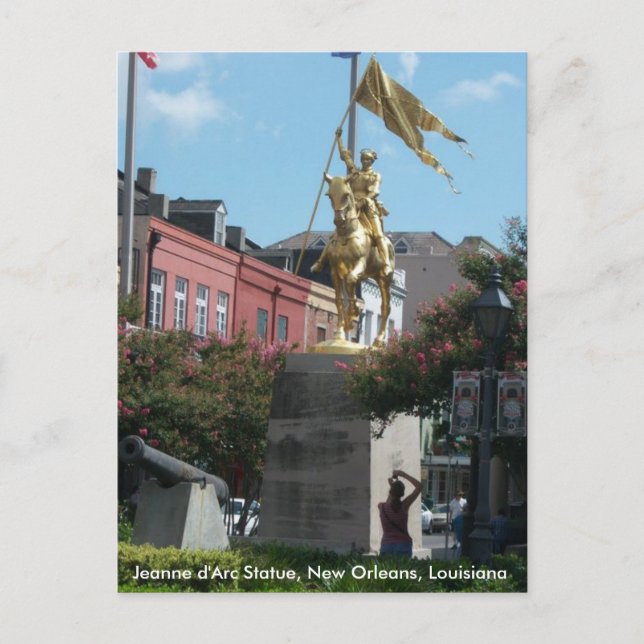 Jeanne d'Arc New Orleans Postcard (Front)