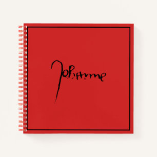 Jeanne d'Arc Saint Joan Saint Johanna Signature Notebook