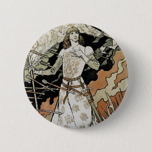 Jeanne d'Arc ~ Sarah Bernhardt 2 Inch Round Button