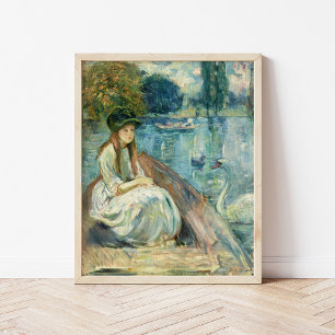 Jeanne Fourmanoir Sur le Lac   Berthe Morisot Poster