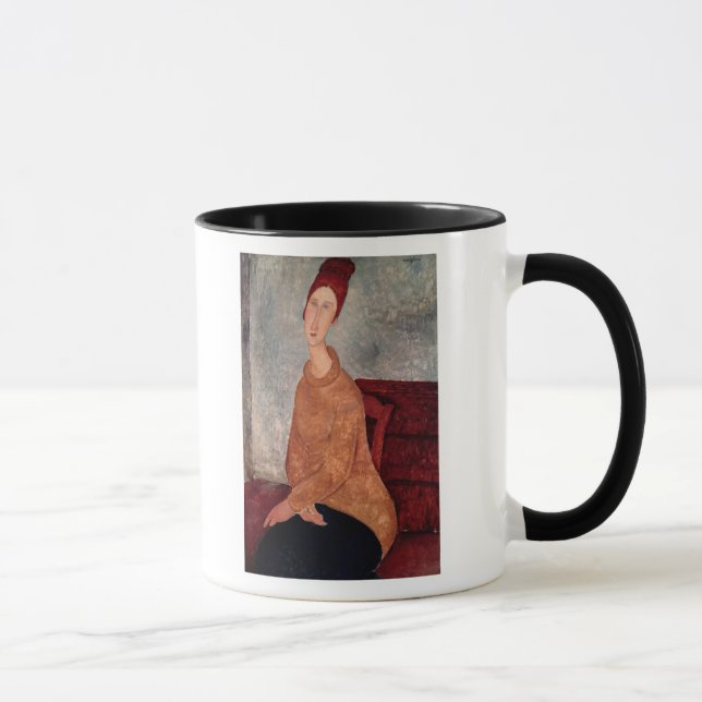 Jeanne Hebuterne in a Yellow Jumper, 1918-19 Mug (Right)