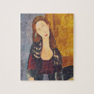 Jeanne Hebuterne portrait by Amedeo Modigliani Jigsaw Puzzle